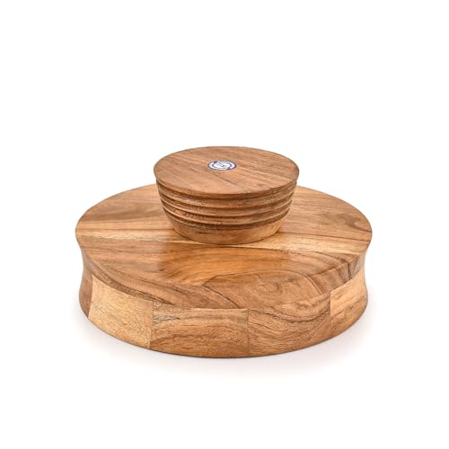 Cuenco de madera que no ralla la mesa gracias a su base elevada para servir ensaladas Mahasu 5