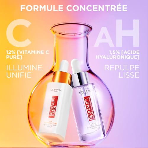 'oréal Paris Sérum Revitalift Filler Anti Rides Acide Hyaluronique 30ml + Sérum 12% Vitamine C Pure 30ml - vue 6