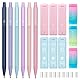 Four Candies Druckbleistift Set, 6 Stück Minenbleistift 0,5 & 0,7 mm, 360 Minen HB, 3 Radierer, Mechanischer Bleistifte Coole Stifte Schulsachen Aesthetic School Stuff Clean Girl Stationery