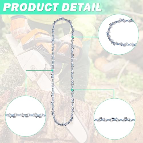 Chaîne de tronçonneuse 3/8 LP 1.3 mm 52 maillons pour guide 35 cm Einhell et Dolmar - 4
