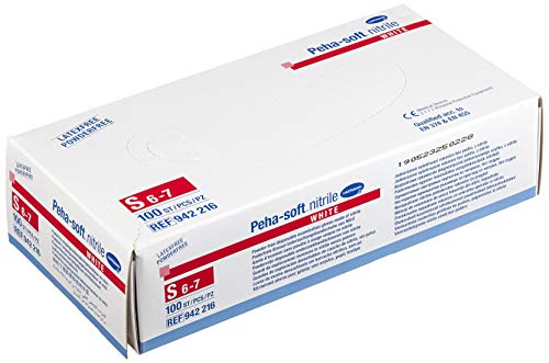 PEHA-SOFT nitrile white Unt.Hands.unsteril pf S 100 St Handschuhe Cover