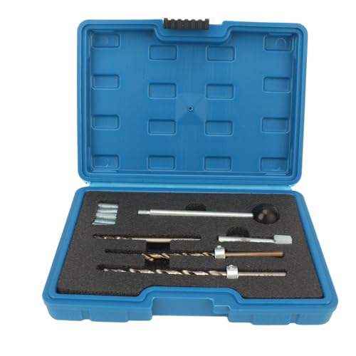 10Pcs Injector Clamping Bolt Thread Repair Kit: High Strength Replacement for Mercedes-Benz CDi Engines, Includes M8 Tap, Drill Bits & Tools