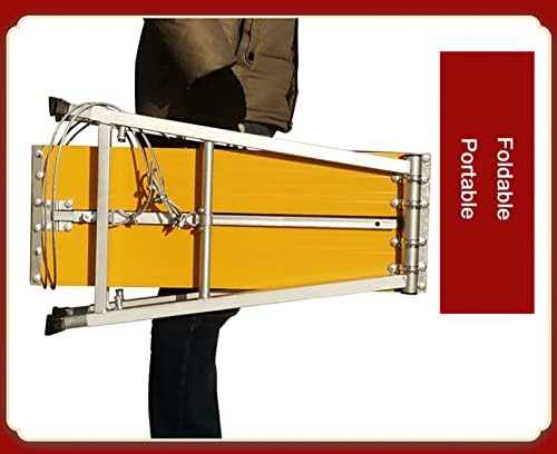 Widen Work Platform Portable Scaffold Ladder Aluminium Equipment Multipurpose Step Ladder Drywall Adjustable Folding Work Bench, 400kg Load