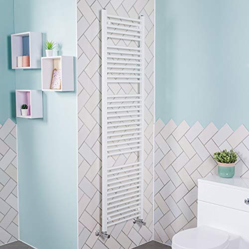 NRG 1800x500 Straight Central Heating Towel Rail Bathroom Heated Rad Radiator White