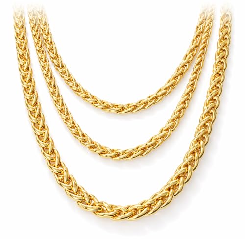 Goldkette ca 50 cm - Panzerkette gold - als Accessoire für...