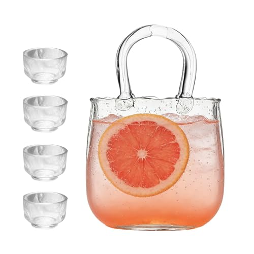 Vasos para beber agua sin rellenar recipiente de 2,34L forma de bolso para cenas largas 2