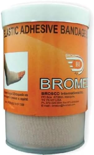 Bromed 4" Elastic Adhesive Bandage 10cm x 4.5cm