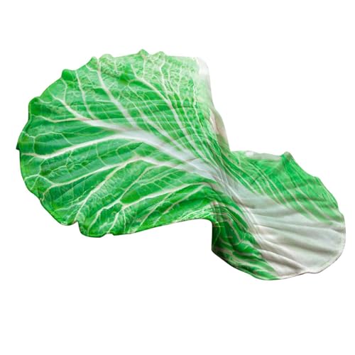 Raypontia Cabbage Blanket - 150 cm Chinese Cabbage Blanket, Cabbage Throw Blanket, Salad Blanket, Flannel Blankets, Blanket, Cuddly Blanket, All Season Air Conditioning Quilt for Home Bed Sofa Travel