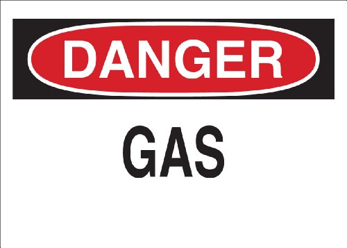 Panneau gaz Brady 42999 plaque alu pour zone de stockage matieres dangereuses