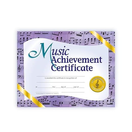 Hayes School PUBLISHINGH-VA536 Hayes Music Achievement Certificate, 8.5 x 11 pulgadas, paquete de 30