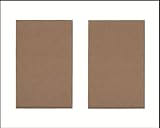 Pack of 5 8x10 White Picture Mat, for 2 4x6 Photos or Pictures