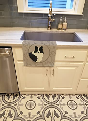 Caroline's Treasures Ck2169Ktwl Border Collie In The Kitchen Kitchen Towel Dish Cloths Guest Hand Towel Decorative Bathroom Towel For Face,Tea, Dishcloth, Kitchen And Bath #TOP1