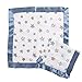 aden by aden + anais Issie Security Blanket, Super Soft 100% Cotton Muslin, 2 Pack, Hit The Road