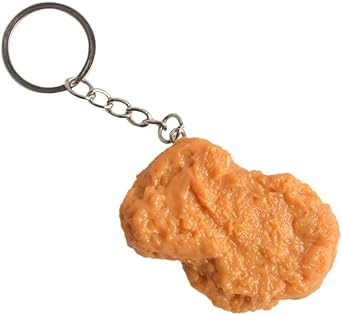 Fuqimanman2020 Imitation Food Keychain - Fried Chicken Leg, Wing, Nugget Keychain Accessories
