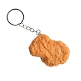 Fuqimanman2020 Imitation Food Keychain - Fried Chicken Leg, Wing, Nugget Keychain Accessories