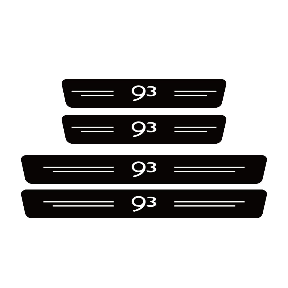 SDYAYFGE 4Pcs Kick Plates Car Door Sill Protector,for SAAB 93