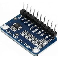 CHICIRIS Tarjeta ADC I2C de 16 bits con amplificador de ganancia