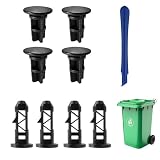9Pcs Scharnierstifte für Mülltonnendeckel FORMVERSITY Schloss für Mülltonne