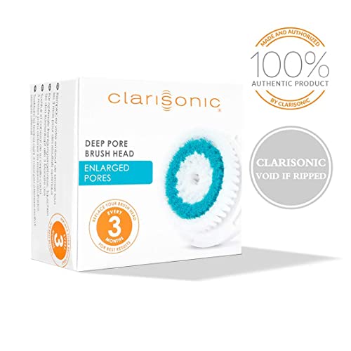 Clarisonic Brush Head Replacements | Compatible With Mia 1, Mia 2, Mia Fit, Alpha Fit, Smart Profile Uplift And Alpha Fit | Added To Transparency Portal, Deep Pore,2 Pack #TOP1