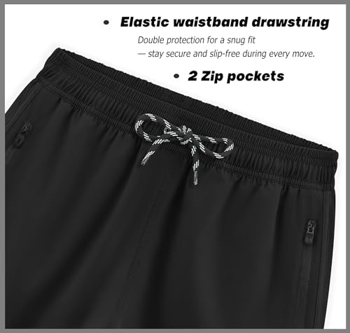 APTRO Damen Badeshorts Strandshorts Boardshorts Badehose Wassersport UV Schutz Sommer Sport Shorts Einfarbig Schwarz WS034 S 4