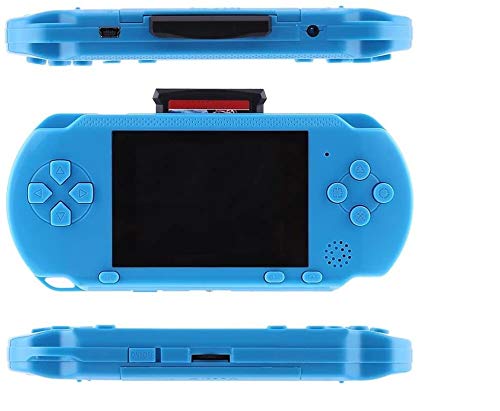 Image of TMG Handheld Game light 3000- 8 Bit Video Game Console for Kids Boys with Free 2 Games Cassette,Christmas and Birthday Gifts.(Ice Blue )