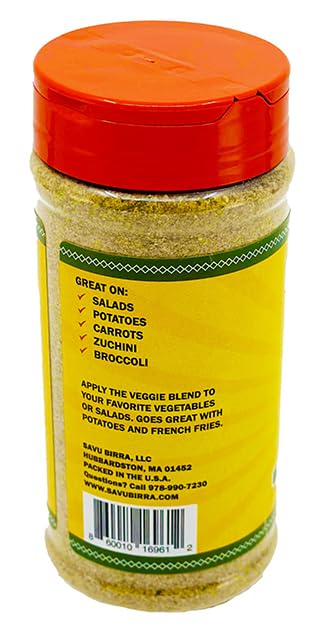 Miniatura 2 de Mezcla de condimentos vegetarianos  Verduras y ensaladas  Botella de 10 onzas  Mezclado específicamente para verduras  Savu Birra