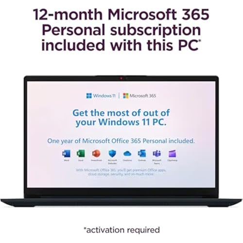 Lenovo IdeaPad 15.6 inch Laptop Computer for Business and Student | Intel Core | Office 365 | 20GB RAM | 1TB SSD + 128GB eMMC | 1TB Cloud Storage | 11HR Battery | Win 11 | WOWPC Recovery USB