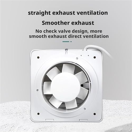 HPHPH Extracteur d'air Ventilateur d'extraction de 4 Pouces for Salle de Bain, fenêtre Ronde en Verre, Ventilateur d'extraction Mural – vue 5