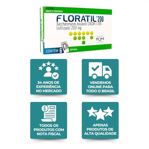 Encontraproduto.com.br - Floratil 200mg 6 Cápsulas