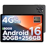 DOOGEE Tab G6 Android 16 Tablette 11 Pouces, 30Go+256Go(TF/2To), 4G LTE Tablette avec Carte Sim Batterie 8000mAh, Octa Core Unisoc T7250 Tablette Tactile Caméra 13MP+5MP, Bluetooth/Widevine L1/Face ID
