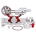 Sunnytech Hot Air Stirling Engine Motor Model Educational Toy Electricity Generator Colorful LED SC (SC004)