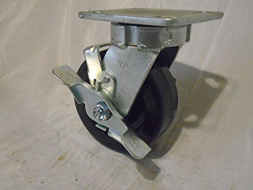5" X 2" Swivel Caster Kingpinless Phenolic Wheel with Brake 1000lbs Tool Box
