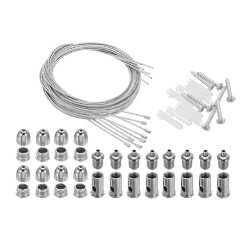 Fzaqwen 4�Z�b�g �V��݂胏�C���[ ���߉\ �P�[�u���L�b�g �݂艺���V�X�e�� �݂胏�C���[ �Ɩ��p�� ��t�ȒP ���p�r �ϋv�� �����ݒu�ɓK�p, 4m