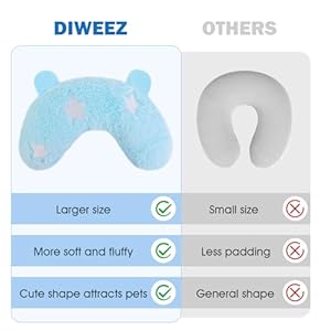 Pet-Pillow-for-Dogs-Cats-Dog-Calming-Pillow-Dog-Neck-Pillow-U-Shaped-Pillow-for-Dogs-Cat-Soft-Fluffy-Cat-Bed-Pillow-Pet-Calming-Toy-Joint-Relief-Sleeping-Improve-for-PetsBlue - Cucciolini Doodles   Pet-Pillow-for-Dogs-Cats-Dog-Calming-Pillow-Dog-Neck-Pillow-U-Shaped-Pillow-for-Dogs-Cat-Soft-Fluffy-Cat-Bed-Pillow-Pet-Calming-Toy-Joint-Relief-Sleeping-Improve-for-PetsBlue
