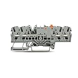 Vanky Industry 2pcs Compatible with WAGO 2002-1871 4-Conductor Disconnect Terminal Block 5.2mm Wide Gray ​
