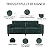 DHP Ivana 82 Inch Futon Sofa Bed in Velvet Fabric, Upholstered Couch Sleeper with Tufted Back, Mid-Century Modern, Green