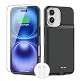 【Compatibility Note】:Our battery charging case for iPhone 16/16e is slim and light only 6.1inch thick& 3.3oz weight. Endurable true 8500mAh 15W Fast battery double your phone 16 power. Enjoy more talk time, music, movies, and internet surfing. The be...