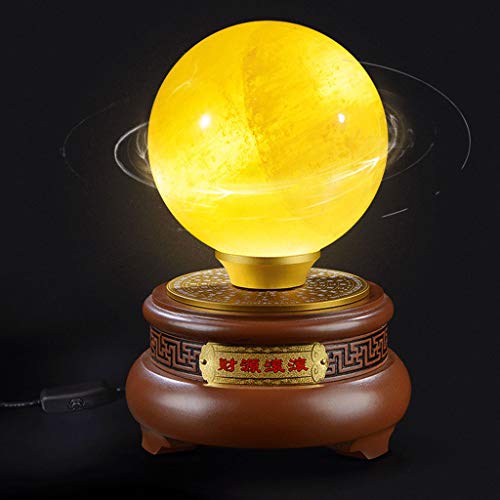 Boule de cristal naturelle décoration maison Feng Shui base rotative - 5