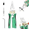 8 in 1 Wire Stripper with Voltage Tester, & Dual Alarms - Heavy Duty 12-250V AC/DC Tester for Hot/Neutral Wires - Electrician, HVAC, Car Repair Tool (Green)