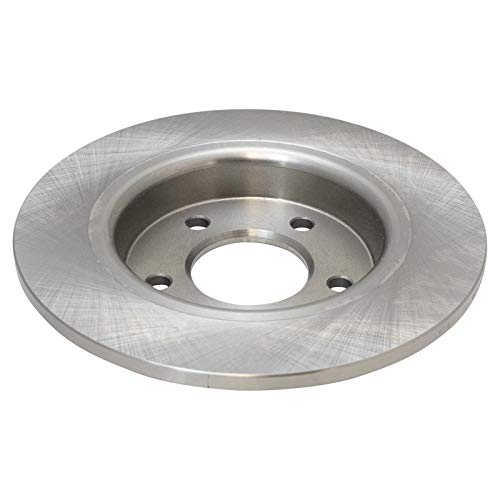 Image of TRQ Rear Brake Pad and Rotor Set Semi Metallic Solid Rotors | For 2006-2013 Mazda 3 2.3L