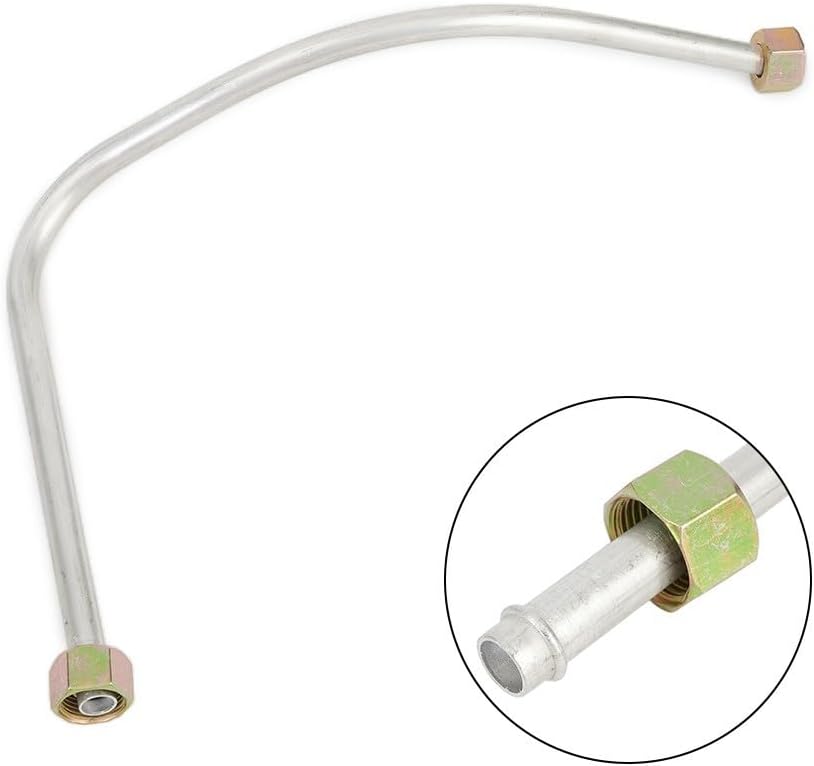 Aluminum Air Compressor Exhaust Tube Replacement Exhaust Pipe G3/8 Thread Standard Metal Air Pump Connector Silver Tone Industrial Grade Pneumatic Parts 435Mm Length 7.8mm Inner Diameter