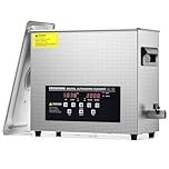 CREWORKS 6L Digital Ultrasonic Cleaner, 1.6 gal. Ultrasonic Cleaning Machine with Degas & Gentle Modes, 180W Professional Ultrasound Cleaner with 300W Heater and Timer for Glasses