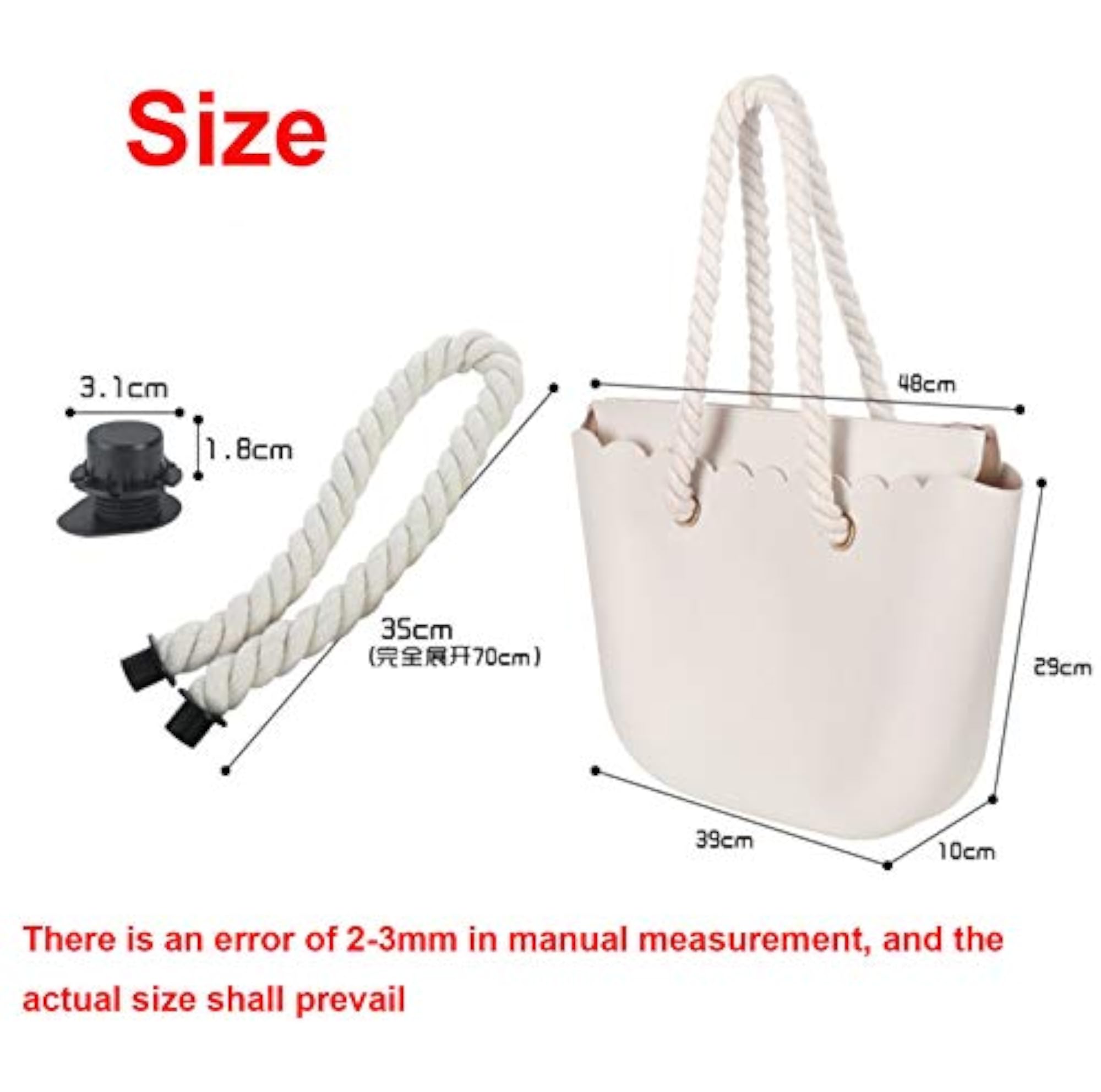 Waterproof Silicone Beach Duffle Bag for Women