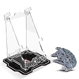 NAOCARD Acrylic Display Stand for Lego Star Wars Ultimate Millennium Falcon 75192 Building Set, New upgraded, Display Holder Compatible with Lego 75192 Starship Model Kit