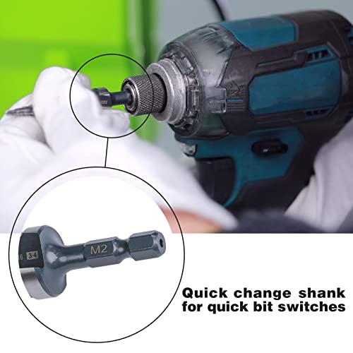 Jerax Tools JTQSD001 M2 Hss Quick Change 1/8 Inch - 1/2 Inch Step Drill Bit Double Fluted Drill Bits For Hole Drilling In Stainless Steel thumb #3