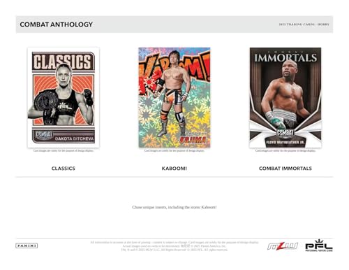 2025 Panini PFL Professional Fighters League Combat Anthology Hobby Trading Card Box (Look for 2 Autographs and 20 Inserts or Parallels per Box on Average) by Panini - Image 5