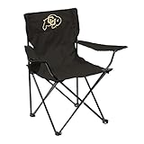 Logo Brands NCAA Colorado Buffaloes Unisex Adult Quad Chair with Single Cup Holder, Multicolor, One Size