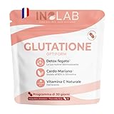 GLUTATIONE gastroresistente + NAC + Cardo Mariano + Acerola | Immunità Antiossidante Anti-invecchiamento | INOLAB Laboratorio