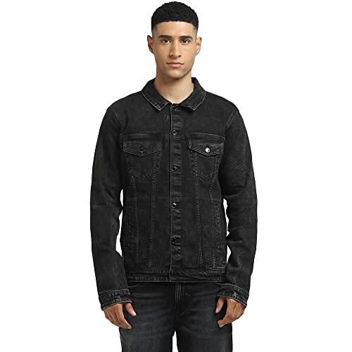 Image of JACK & JONES Men's Cotton Blend Regular Fit Jacket