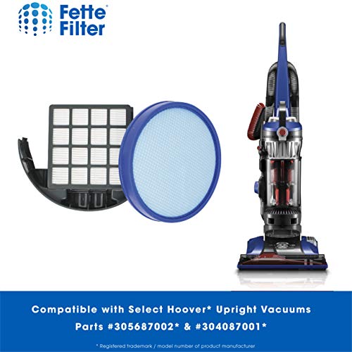 Fette Filter - Filter Sets Compatible with Hoover Windtunnel Part # 304087001 & 305687002 for Model #'s UH72630PC, UH72635, UH72600W, UH72630, UH72615 (2 Complete Sets)
